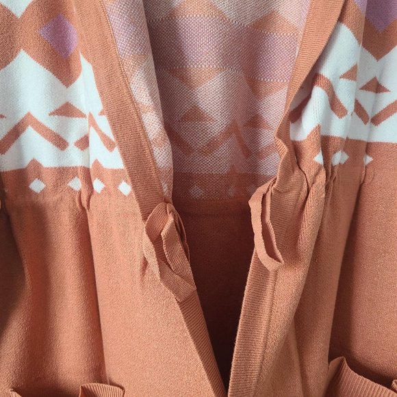 Torrid Everyday Plush Anorak Hooded Cardigan Sweater Plus Size 3X Orange - Picture 3 of 7